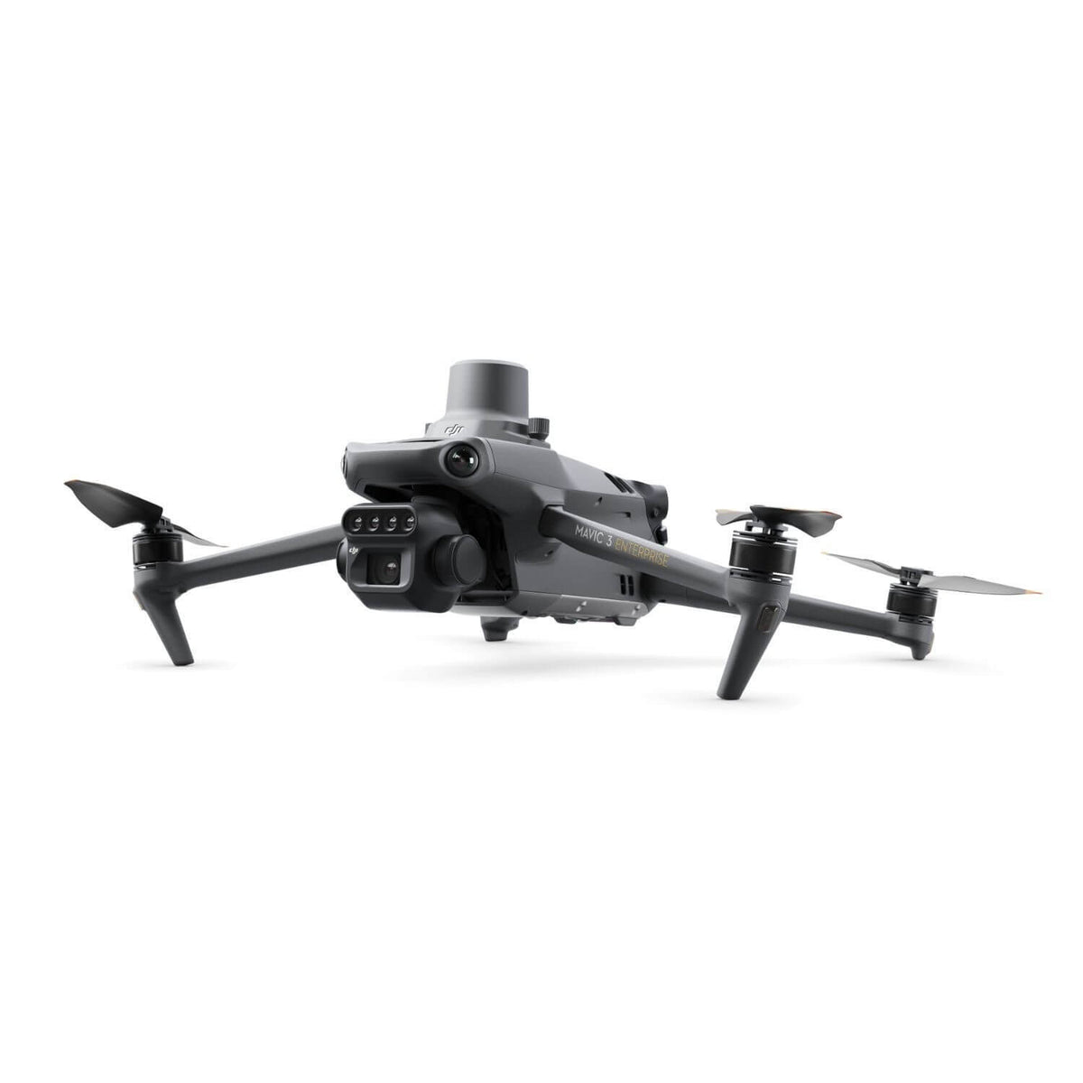 Grey drone on a white background