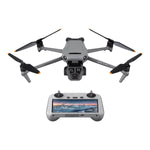 DJI Mavic 3 Pro drone with remote control shown at front view on a white background
