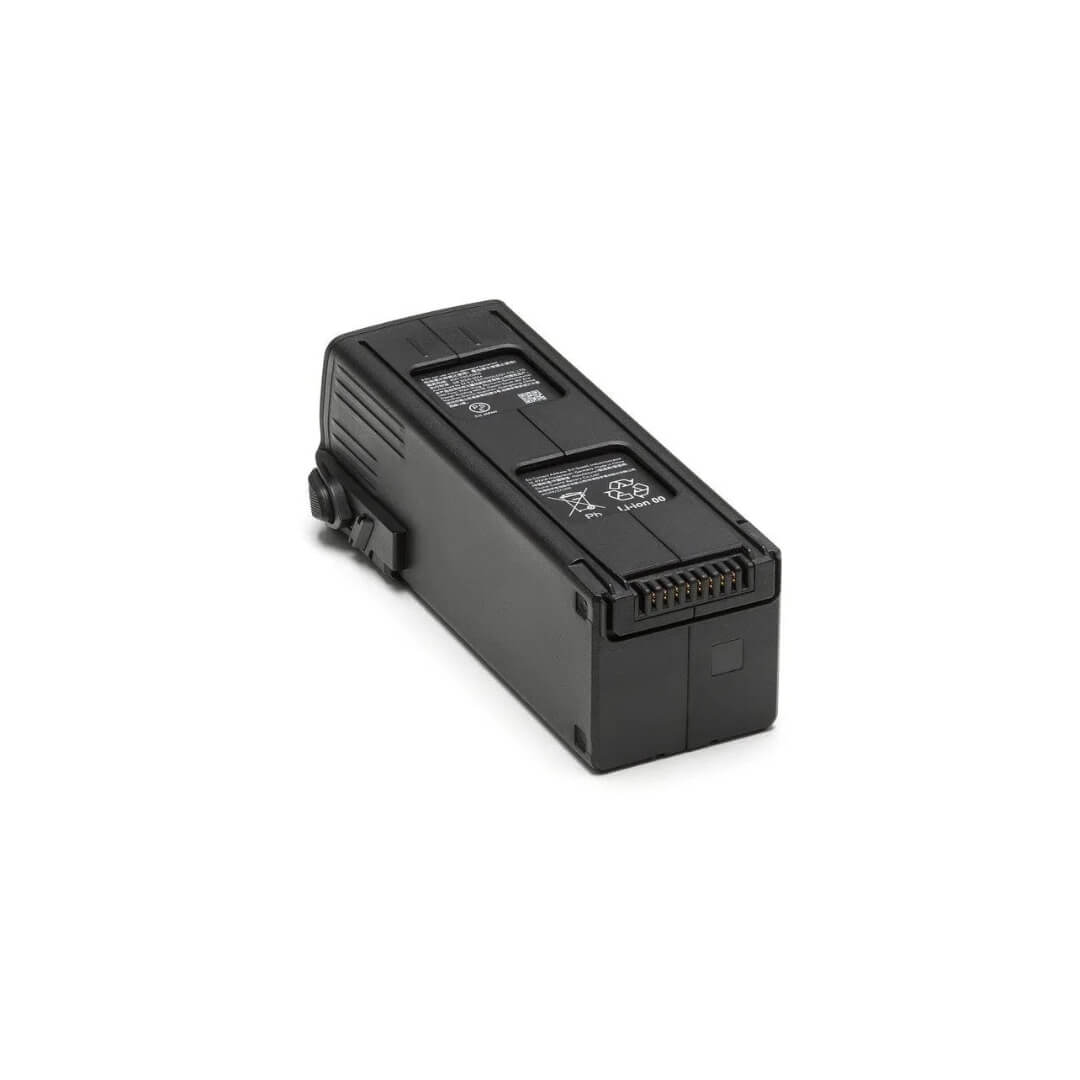 Black battery on a white background