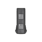 Black battery on a white background