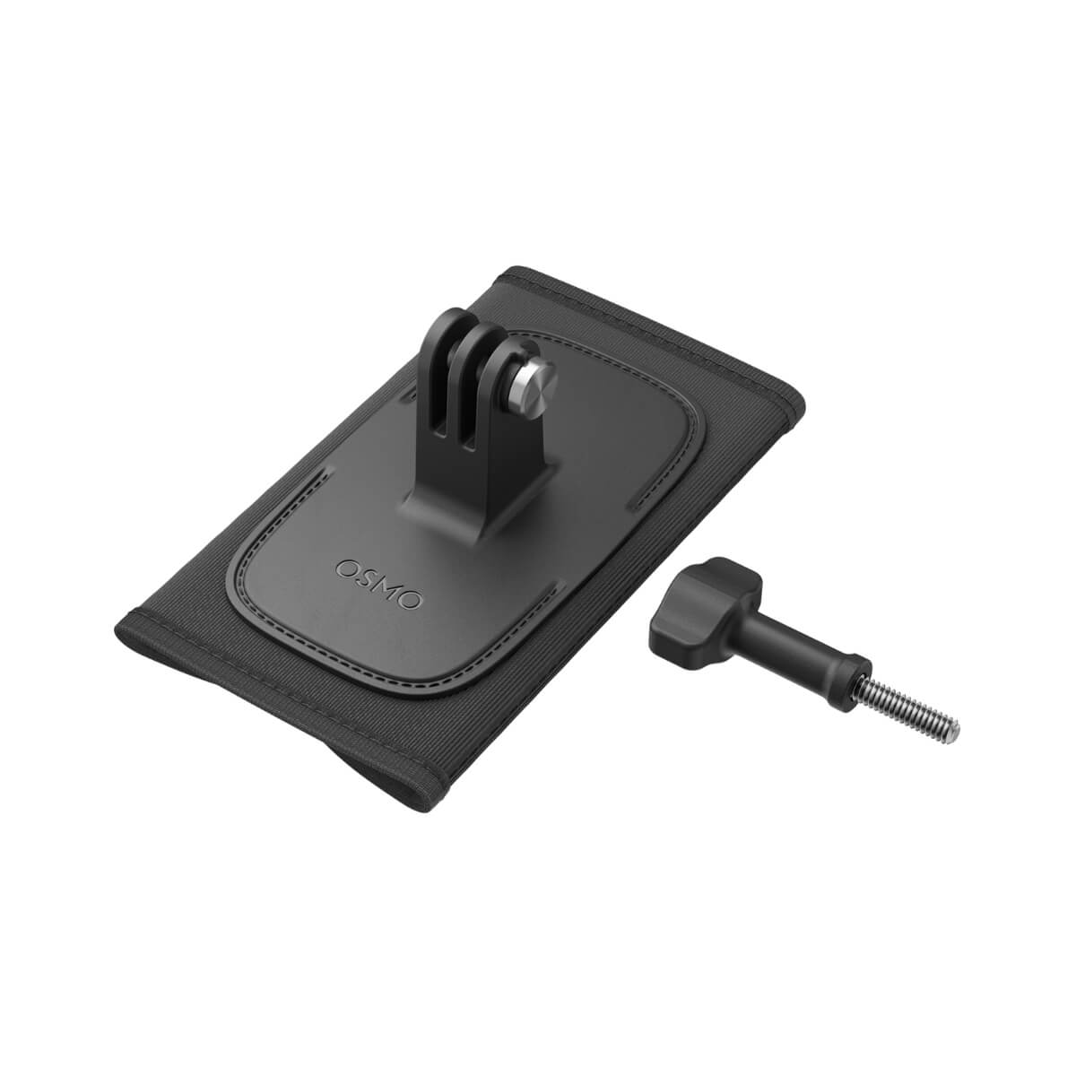 DJI Osmo Backpack Strap mount with a screw on a white background