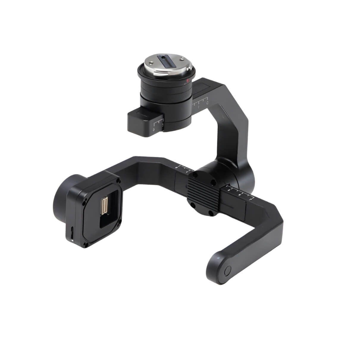 Camera stabilizer on a white background