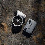 DJI Flip drone folded with RC-N3 controller on a dry surface