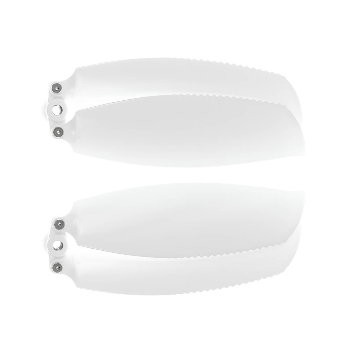 White propellers on a white background