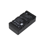 Black rectangular battery shown at 45-degree rear right view on a white background